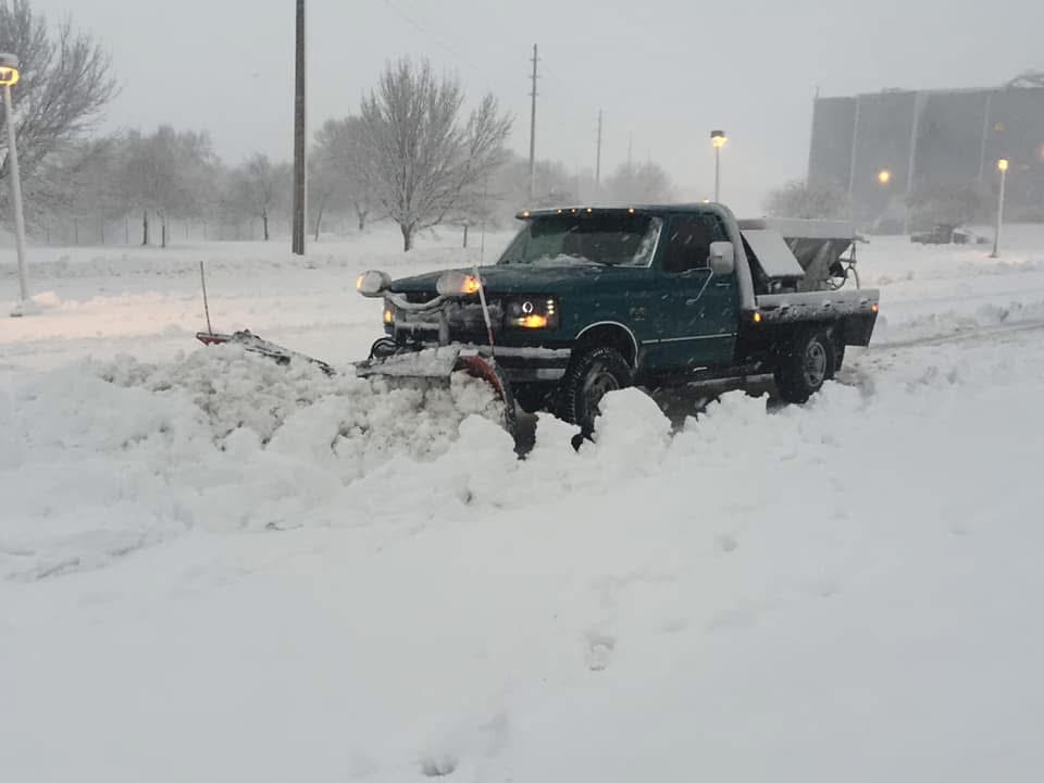 Barnett Construction snow removal equipment