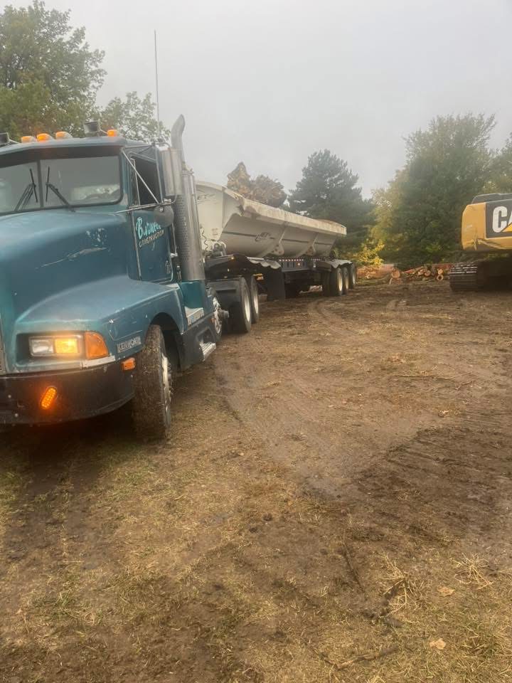 Barnett Construction truck on job site